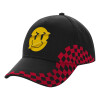 Adult Cap RACING Ultimate Black/Red, (100% COTTON DRILL, ADULT, UNISEX, ONE SIZE)