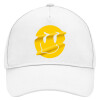 Adult Baseball Cap, Drill, White (100% COTTON, ADULT, UNISEX, ONE SIZE)