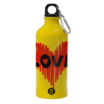 I Love You red heart, Παγούρι νερού 600ml