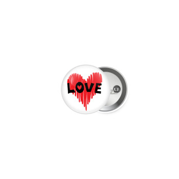 I Love You red heart, Κονκάρδα παραμάνα 2.5cm