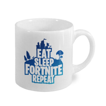 Eat Sleep Fortnite Repeat, Κουπάκι κεραμικό, για espresso 150ml