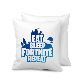 Eat Sleep Fortnite Repeat, Sofa cushion 40x40cm includes filling
