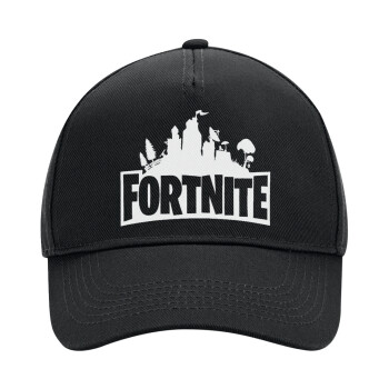 Fortnite, Adult Ultimate Hat BLACK, (100% COTTON DRILL, ADULT, UNISEX, ONE SIZE)