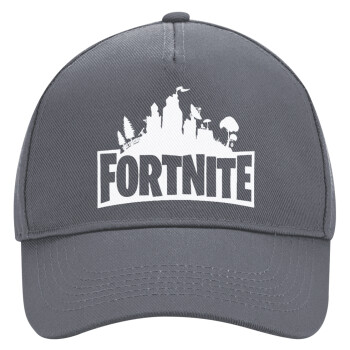 Fortnite, Ultimate Adult Hat Grey, (100% COTTON DRILL, ADULT, UNISEX, ONE SIZE)