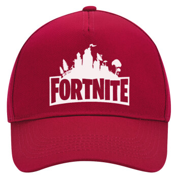 Fortnite, Adult Ultimate Hat RED, (100% COTTON DRILL, ADULT, UNISEX, ONE SIZE)