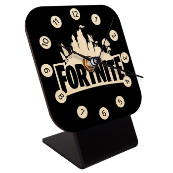 Fortnite, Quartz Table clock in natural wood (10cm)