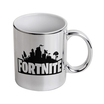 Fortnite, Mug ceramic, silver mirror, 330ml