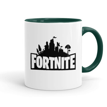 Fortnite, Κούπα χρωματιστή πράσινη, κεραμική, 330ml