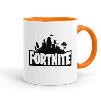 Fortnite, Mug colored orange, ceramic, 330ml