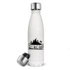 Metal mug thermos White (Stainless steel), double wall, 500ml