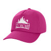 Children's Baseball Cap, 100% Cotton Twill, Fuchsia (COTTON, CHILDREN'S, UNISEX, ONE SIZE)