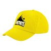 Child's Baseball Cap, 100% Cotton Twill, Yellow (COTTON, CHILD, UNISEX, ONE SIZE)