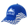 Adult Ultimate BLUE RACING Cap, (100% COTTON DRILL, ADULT, UNISEX, ONE SIZE)