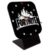 Quartz Wooden table clock with hands (10cm)