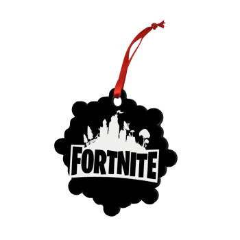 Fortnite, Χριστουγεννιάτικο στολίδι snowflake ξύλινο 7.5cm