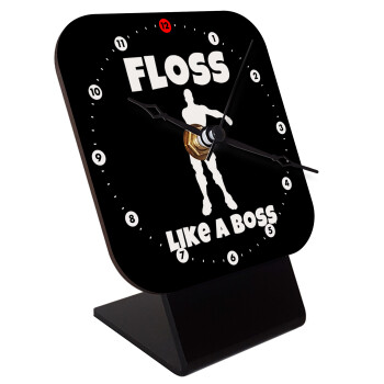 Fortnite Floss Like a Boss, Επιτραπέζιο ρολόι ξύλινο με δείκτες (10cm)