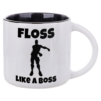 Fortnite Floss Like a Boss, Κούπα κεραμική 400ml Λευκή/Μαύρη