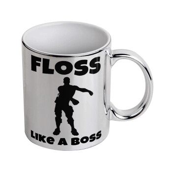 Fortnite Floss Like a Boss, Mug ceramic, silver mirror, 330ml