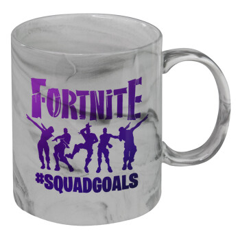 Fortnite #squadgoals, Mug ceramic marble style, 330ml