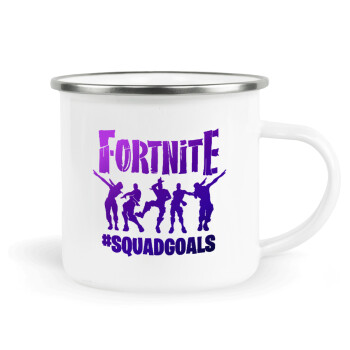 Fortnite #squadgoals, Κούπα Μεταλλική εμαγιέ λευκη 360ml