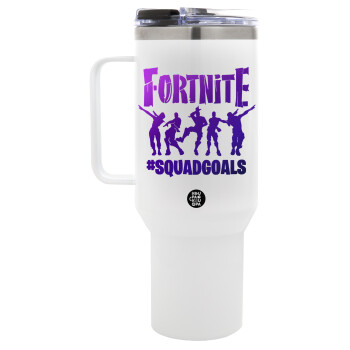 Fortnite #squadgoals, Mega Stainless steel Tumbler with lid, double wall 1,2L