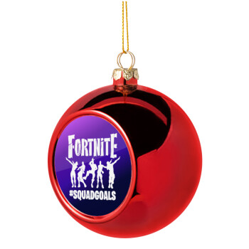 Fortnite #squadgoals, Christmas tree ball Red 8cm