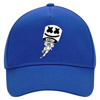 Fortnite Marshmello, Ultimate Adult Hat BLUE, (100% COTTON DRILL, ADULT, UNISEX, ONE SIZE)