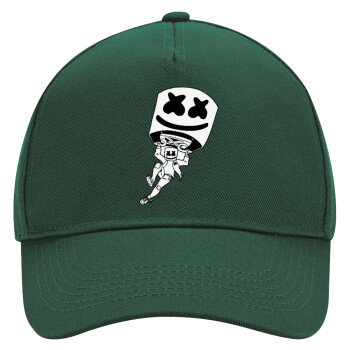 Fortnite Marshmello, Adult Ultimate Hat GREEN, (100% COTTON DRILL, ADULT, UNISEX, ONE SIZE)