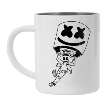 Fortnite Marshmello, Mug Stainless steel double wall 300ml