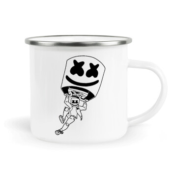 Fortnite Marshmello, Metallic enamel cup white 360ml