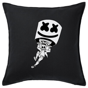 Fortnite Marshmello, Sofa cushion black 50x50cm includes filling