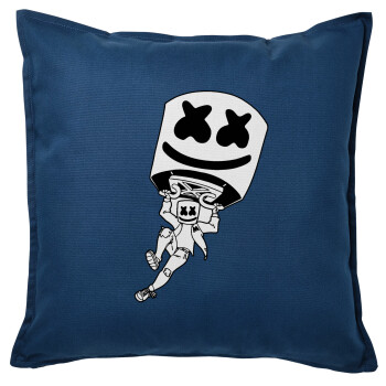 Fortnite Marshmello, Sofa cushion Blue 50x50cm includes filling