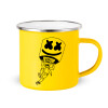 Yellow Enamel Metallic Cup 360ml