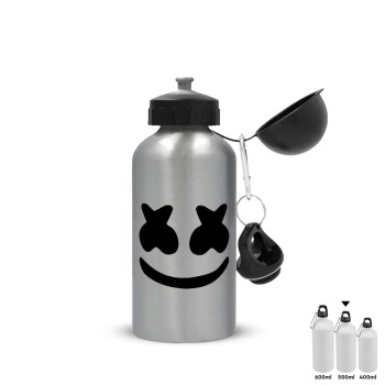 Marshmello, Metallic water jug, Silver, aluminum 500ml