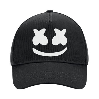 Marshmello, Adult Ultimate Hat BLACK, (100% COTTON DRILL, ADULT, UNISEX, ONE SIZE)