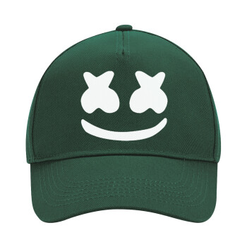 Marshmello, Adult Ultimate Hat GREEN, (100% COTTON DRILL, ADULT, UNISEX, ONE SIZE)