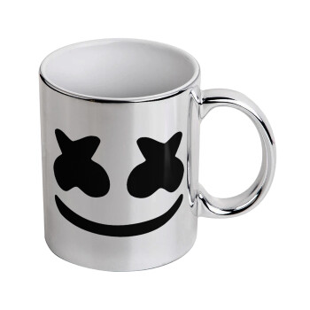 Marshmello, Mug ceramic, silver mirror, 330ml