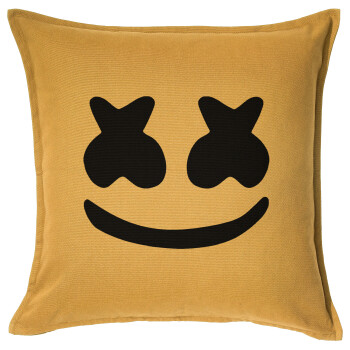 Marshmello, Sofa cushion YELLOW 50x50cm includes filling