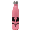 Metal mug thermos Pink Mat (Stainless steel), double wall, 500ml