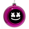 Purple Christmas tree ornament bauble 8cm