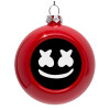 Red Christmas tree ornament bauble 8cm