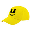 Child's Baseball Cap, 100% Cotton Twill, Yellow (COTTON, CHILD, UNISEX, ONE SIZE)