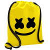 Backpack pouch GYMBAG Yellow, with pocket (40x48cm) & thick cords