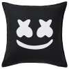 Sofa cushion black 50x50cm includes filling