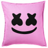 Sofa cushion Pink 50x50cm includes filling