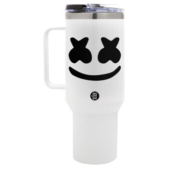 Marshmello, Mega Stainless steel Tumbler with lid, double wall 1,2L