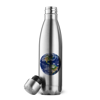 Planet Earth, Inox (Stainless steel) double-walled metal mug, 500ml