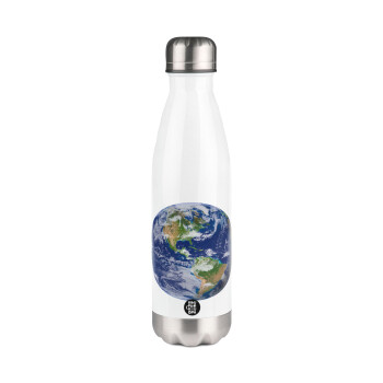 Planet Earth, Metal mug thermos White (Stainless steel), double wall, 500ml