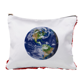 Planet Earth, Red sequin cosmetic bag