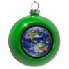 Green Christmas tree ornament bauble 8cm